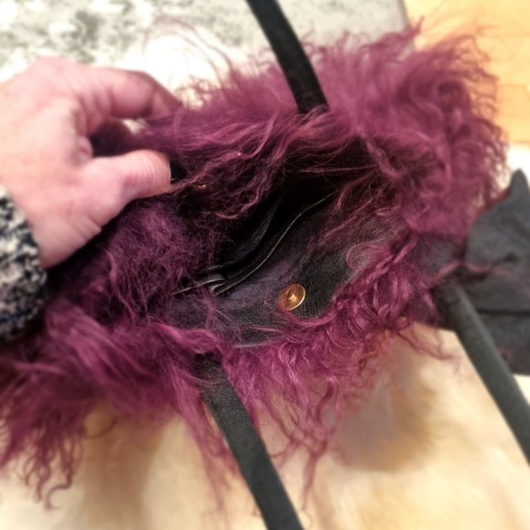 Juicy Couture Mongolian Sheepskin Evening Bag - Picture 3 of 5